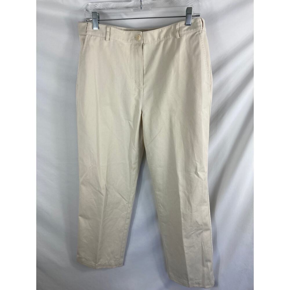 LL Bean Womans Classic Fit Khaki Pant Size 14 R